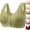 #02 Green, variant on Daisy Bras for Older Women Front Closure Bra Full Coverage Comfortable Bras No Underwire Plus Size Bra ,46,Pink