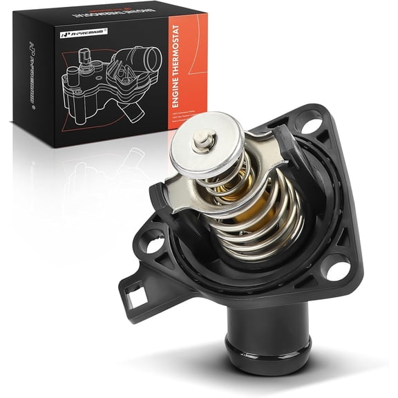 A-Premium Engine Coolant Thermostat Housing Assembly Compatible with Honda CR-V CRV 2007-2019 Civic 2006-2021 Accord Acura CSX ILX TLX TSX 2.0L 2.4L
