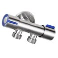 thumbnail image 3 of MasteelfCA Bathroom Washing Machine Faucet Double Handle Stainless Steel Cold Water Faucet, 3 of 7