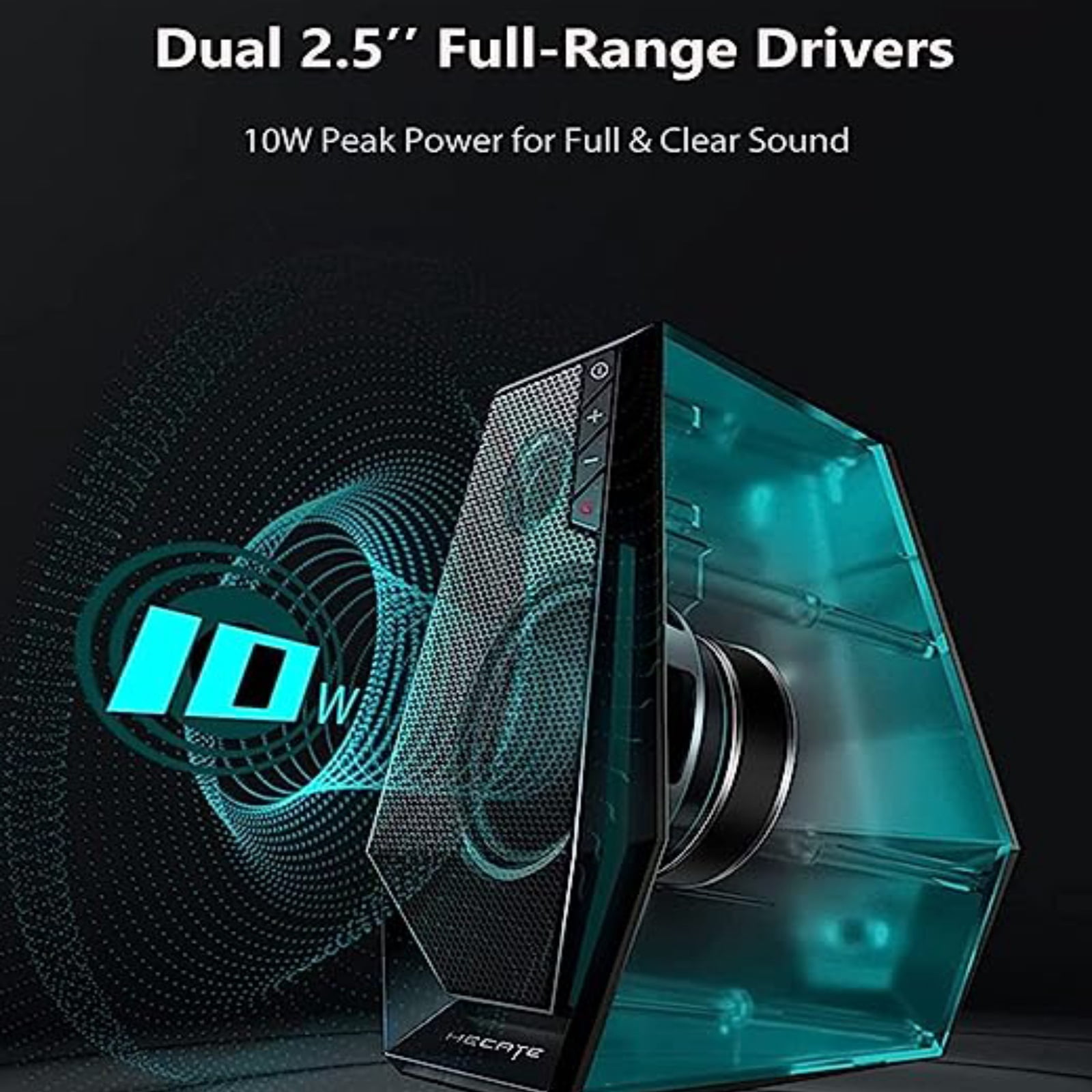 Edifier G1500 Computer Speakers, Hecate Gaming Speakers with RGB, Bluetooth 5.3 - Black