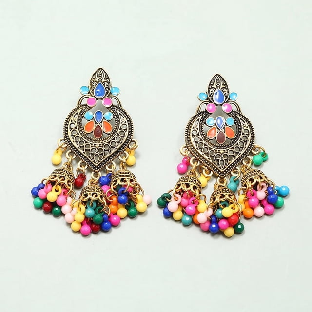 Pendientes de borlas de moda de joyería Pendientes de personalidad de aleación bohemia Pendientes de mujer