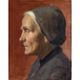 thumbnail image 3 of Ottilie Wilhelmine Roederstein 12x14 Black Modern Framed Museum Art Print Titled - Portrait of an Old Woman (1899), 3 of 5