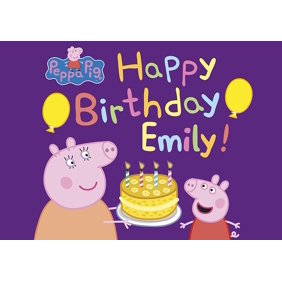 Peppa Pig Personalized Cake Topper Icing Sugar Paper A4 Sheet