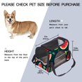 thumbnail image 3 of Watermelon Fabric 900D Oxford Cloth Pet Carrier Bag with Sherpa Base and Nylon Webbing, 17x10x11.8 in (43x26x30 cm) | Breathable and Durable Dog Travel Tote, 3 of 7