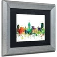 thumbnail image 2 of Trademark Fine Art "Fresno California Skyline SP" Canvas Art by Marlene Watson, Black Matte, Silver Frame, 2 of 4