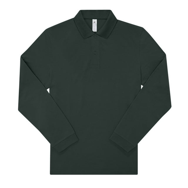 B&C Polo à Manches Longues pour Hommes My