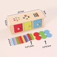 thumbnail image 2 of BUTOMKY Montessori Wooden Color & Shape Sorting Box - Geometric Matching Blocks Learning Toy, Educational Activity Cube for Toddlers 1-3 & 3-5 Years Old, 2 of 8