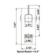 thumbnail image 2 of Eden Bath EB_FM002WBN Cascada Waterfall Wall Mount Faucet - Brushed Nickel, 2 of 2