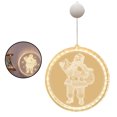 thumbnail image 1 of Moyic Lámpara de cadena Led, lámpara colgante 3D individual, decoración del hogar, diseño de vacaciones, ventana, luz de Navidad para sala de Iluminación navideña Papá Noel Moyic HA001724-02B, 1 of 6