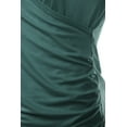thumbnail image 4 of Doublju Women's V Neck Twist Knot Ruched Empire Waist Slimming Tunic Top Blouse (S-3X), 4 of 4