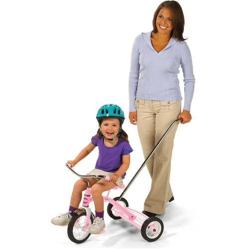 radio flyer classic tricycle with push handle