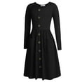 thumbnail image 5 of Arshiner Girls Long Sleeve Casual Swing Dresses, 5 of 9