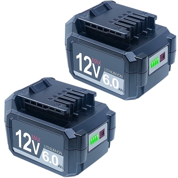 FSKE 12V Replacement for SKIL 12V Battery PWRCore 12V 6.0Ah Lithium Battery 2 Packs