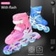 thumbnail image 4 of Patines De Ruedas 2 En 1, Patines De Ruedas Ajustables De 4 Tamaños Para Niños Y Adultos, Patines De Ruedas Intermitentes Para Exteriores Vogacara OD014701-04, 4 of 6