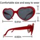 thumbnail image 2 of 2 pares de gafas de luz de difracción con efecto de corazón, gafas Rave de efectos especiales en forma de corazón 3d. (Efecto corazón), 2 of 5