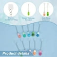 thumbnail image 4 of 10pc Dust Plug Charm 3 Inch Long Mobile Dustproof Plugs with Resin Tortoise Pendants Anti Dust USB C Port Caps Protector Phone Pendants Accessory for Most Type C Phones Multi-color, 4 of 9