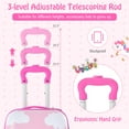 thumbnail image 6 of Costway 2PC Kids Carry On Luggage Set 12'' Backpack and 16'' Rolling Suitcase for Travel, 6 of 10