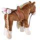 thumbnail image 4 of Peluche HollyHome Pretty con forma de caballo de peluche, 28 cm, color marrón, 4 of 9