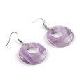 thumbnail image 4 of Onyx Crystal Women Jewelry Earrings Hollow Round Tiger Eye Drop Pendant Dangle, 4 of 6