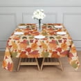 thumbnail image 3 of Autumn Fall Leaves Pattern Square Tablecloth,Waterproof Square Table Cover,Wipeable Spillproof Washable Table Cover for Home Kitchen Party Decor 42"X42"(107x107cm), 3 of 6