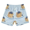 thumbnail image 7 of FORMRS Boys Swim Trunks Quick Dry Mesh Liner Boardshorts Sizes XS-XL, Blueberry Pancake Pattern, 7 of 7