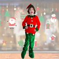 thumbnail image 2 of DHFJKG Boys Christmas Elf Dress Up Outfits 4 Piece Sets Long Sleeve Top Bottoms With Hat Shoes For Festive Xmas Party Stage Celebrations Comfort Outfit, 2 of 6