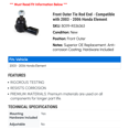 thumbnail image 2 of Front Outer Tie Rod End - Compatible with 2003 - 2006 Honda Element 2004 2005, 2 of 2