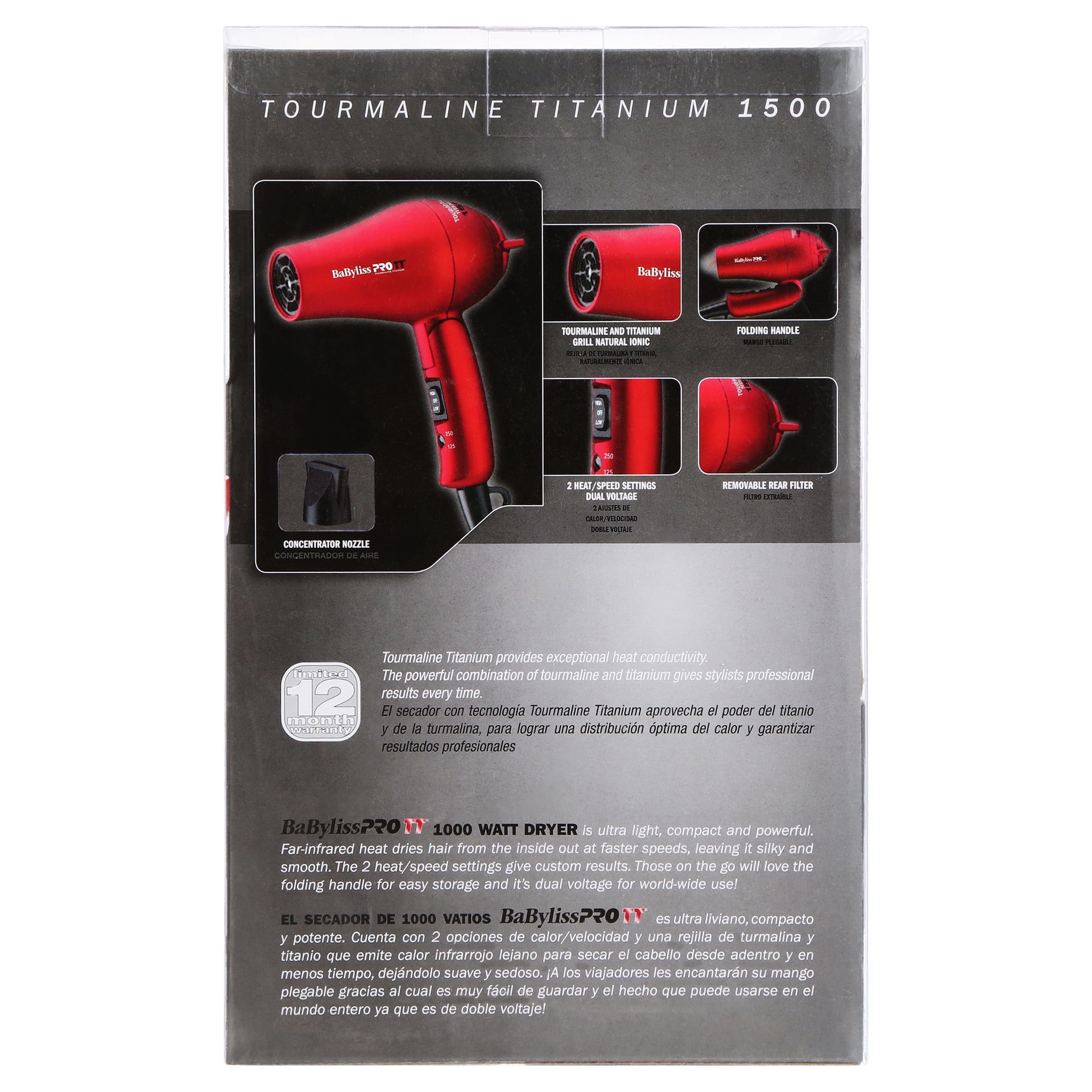 Babyliss Pro Travel Hair Dryer