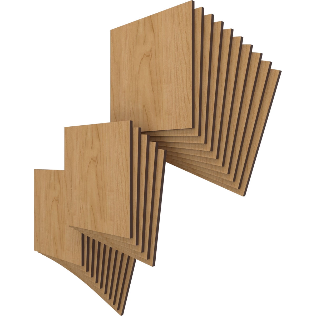 Ekena Millwork 11 3/4"W x 11 3/4"H x 3/8"T Wood Hobby Boards, Maple (25-Pack)