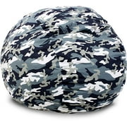 Small 3' Fuf Chair, Gray Camouflage Twill