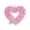 Pink, variant on NOVELAR Artificial Rose Heart Wreath, 13.8 in Wide, No Maintenance Evergreen Decor, Ideal for Wall or Window Valentine's Display