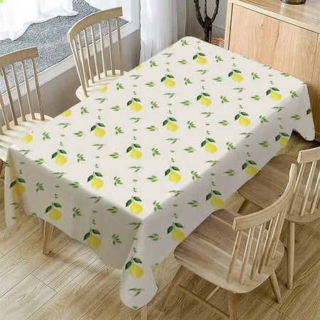 

UMMH Table Cloth Linen Thicken Pastoral Green Leaves Tablecloth Kitchen Dust-proof Rectangular Table Cover Party Home Decor New