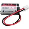 thumbnail image 3 of 6pcs ER14250 3.6V 1200mAh Lithium Battery with Plug Compatible with EVE ER14250 1/2 AA LS14250, 3 of 6