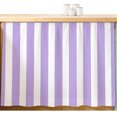 thumbnail image 2 of Purple Striped Small Cabinet Curtains 11"W x 13"L, Modern Farmhouse Purple White Stripes Sink Skirt Dust-Proof Short Curtain for Bathroom Vanity Storage Cubby Desk, Self Adhesive Privacy Drapes, 2 of 9
