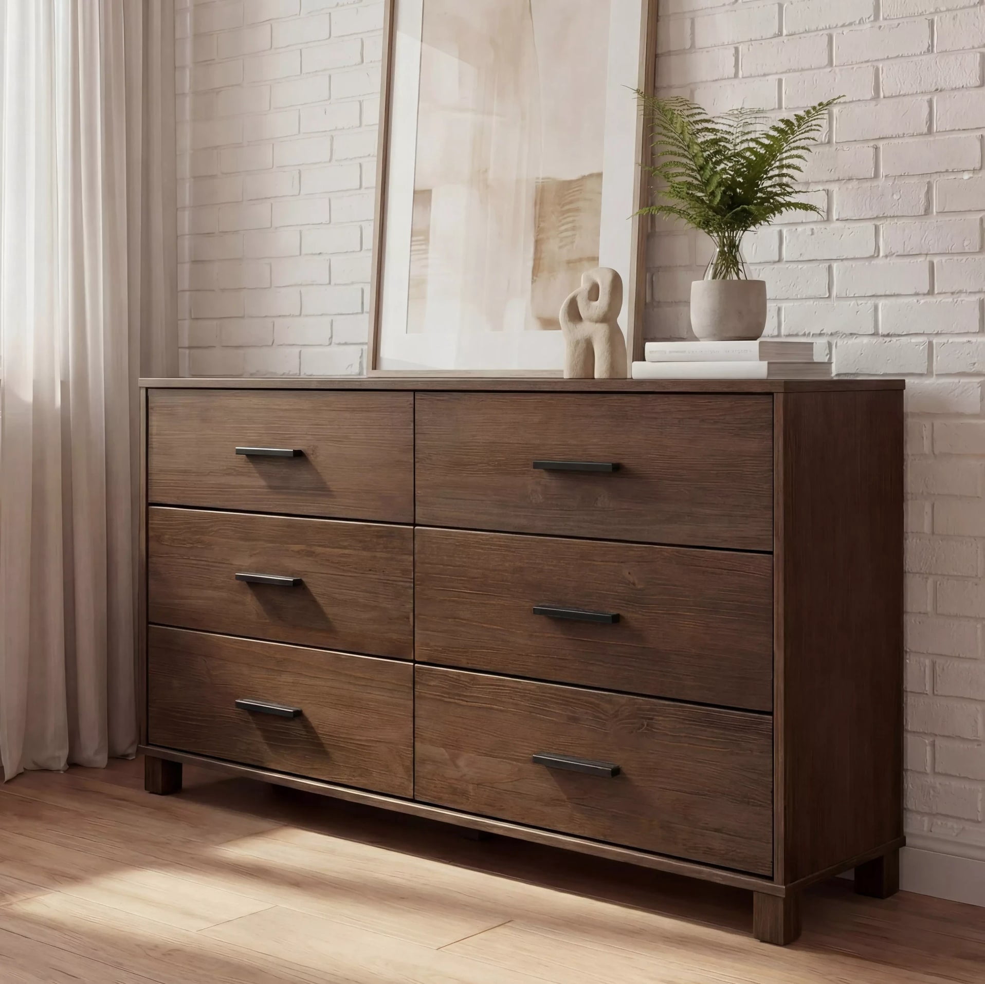 Grain Wood Furniture Loft 5-Drawer Chest, Solid Wood with a Brushed Mocha Finish