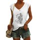 thumbnail image 2 of Camisetas sin mangas con cuello en V de verano para mujer Camisetas de manga corta con estampado retro OAVQHLG3B Store  lin121212, 2 of 4