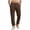 Brown, variant on Horkkom Linen Pants Men Straight Leg Solid Color Work Pants Office Business Casual Pants with Pockets, S-2XL