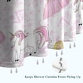 thumbnail image 6 of Princess Unicorn Pattern Shower Curtain 72"x72" ,Bathroom Decorative Shower Curtains Set with 12 Hooks,Modern Waterproof Washable Shower Curtain, 6 of 6