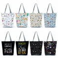 thumbnail image 2 of Bolso de hombro de alta capacidad para mujer, bolsos casuales, regalo para profesores de escuela, bolsa de mano con estampado de Física Química LIUWENJING unisex, 2 of 2