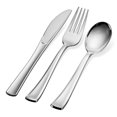 thumbnail image 3 of 600 Plastic Silverware Set - Plastic Cutlery Set - Disposable - Flatware Set - 200 Forks - 200 Spoons - 200 Knives - Heavy Duty - Party Bulk - Silver, 3 of 6