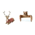 thumbnail image 1 of Escultura de reno, alce, búho, adorno de mesa, figura de ciervo, estatua para sala de estar, oficina, dormitorio, decoración de granja, soporte para p, 1 of 8
