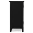 thumbnail image 6 of Simpli Home Burlington 30" WD Wood Transitional Low Storage Cabinet in Black, 6 of 13