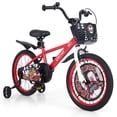 thumbnail image 1 of Costway 18" Kid's Bike for 4-8 with Height-Adjustable Handlebar & Saddle Handbrake Red, 1 of 10