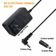 thumbnail image 4 of LujingZ 12V 2A AC Adapter - 5ft Cord, 3.5x1.35mm & 5.5x2.5mm Plugs, for 12V Household Electronics, 4 of 7