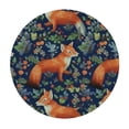 thumbnail image 4 of HAOXIT Fox Strawberry Round Tablecloth Waterproof Durable Cloth Tablecloths Washable Fabric Table Cover Wrinkle Resistant Table Cloth for Indoor Outdoor Kitchen Party Dining Room, 4 of 8