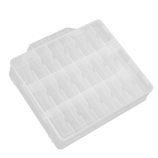 Organizador de Esmalte de Uñas ANGGREK Portátil Transparente con Tablero de Partición