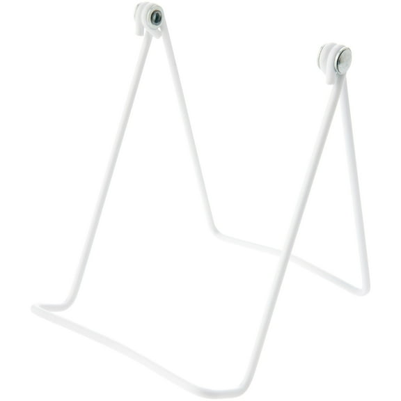 Bard's Vinyl Covered White Wire Easel Stand, 6" H x 4.5" W x 6" D, Pack of 6