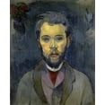 thumbnail image 2 of Gauguin, Paul 15x17 White Modern Wood Framed Museum Art Print Titled - Portrait of the Artist, - Portrait de lArtiste - ii, 2 of 4
