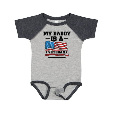

Inktastic My Daddy is a Veteran Gift Baby Boy or Baby Girl Bodysuit