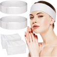 thumbnail image 1 of wonima44 Noverlife 100PCS Disposable Spa Facial Headbands, Elastic Headband Wrap with Adjustable Magic Tape, Stretch Non-Woven Facial Bandeau, Soft Skin Care Essential Headband with Convenient Closure, 1 of 1